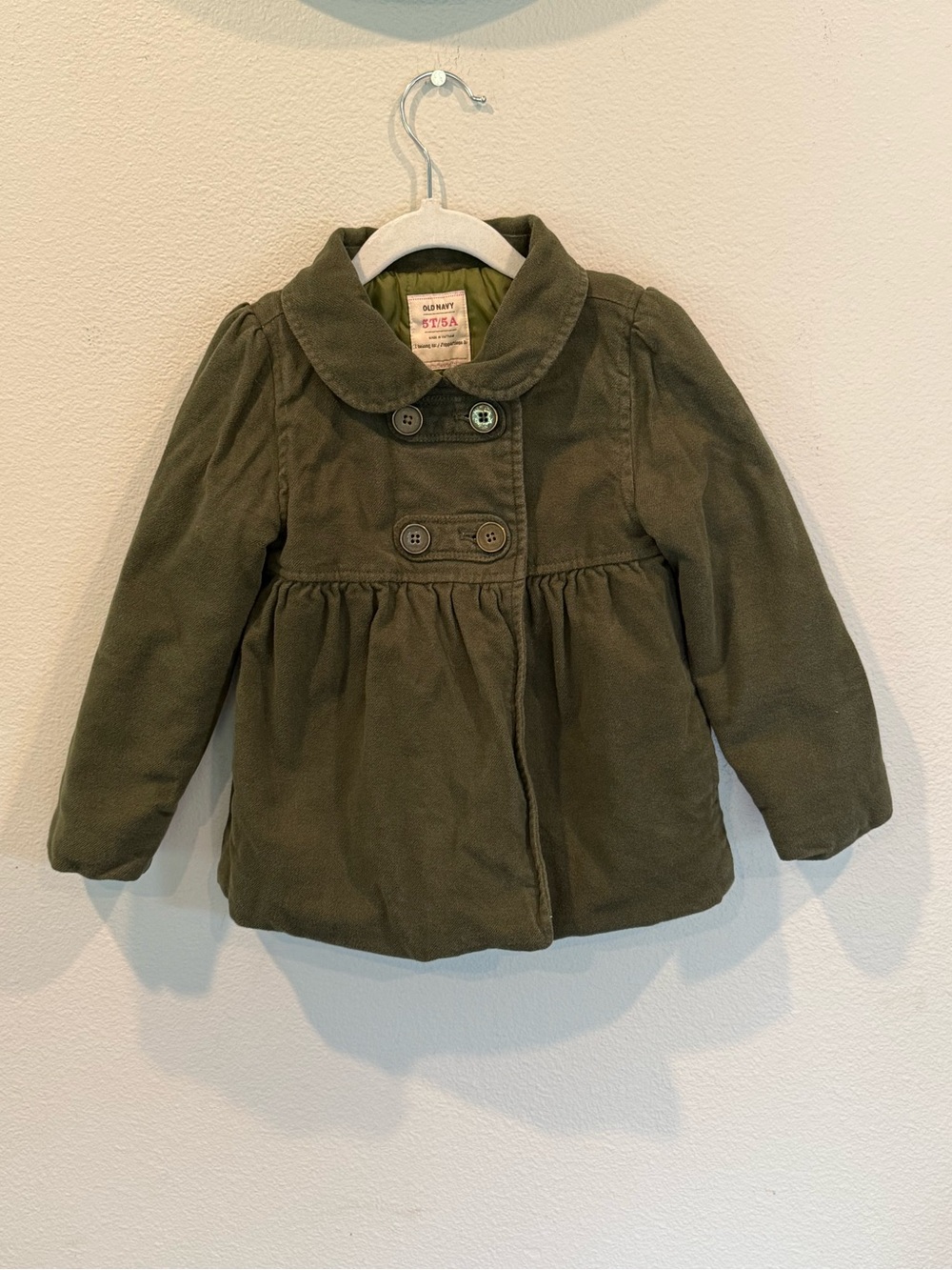 Old Navy Toddler Girl’s Peacoat Style Winter Coat Size 5T